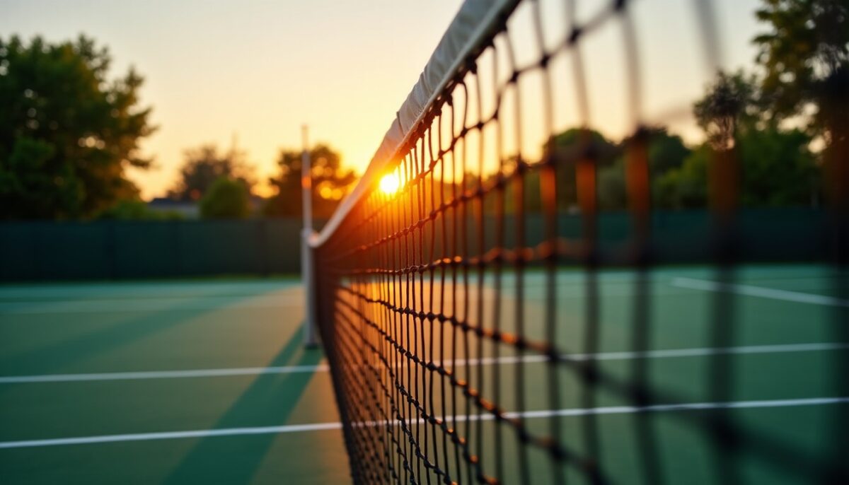 Tennis : Tout savoir sur la hauteur réglementaire du filet et ses dimensions essentielles