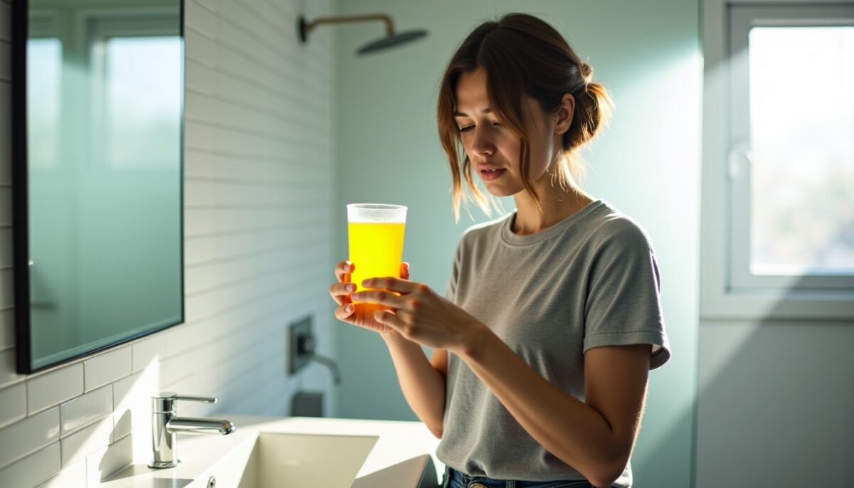 Urine jaune fluo : comprendre les causes, les risques potentiels et les signes d'alerte